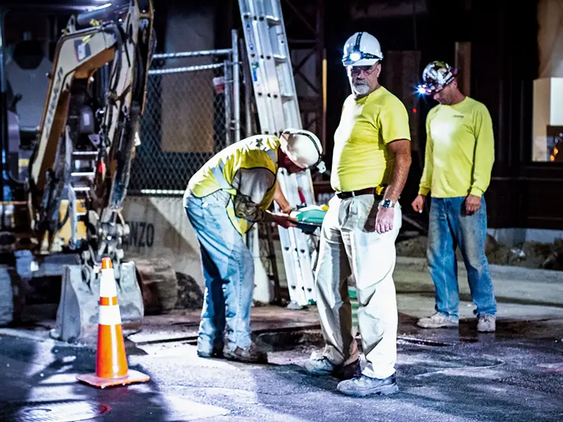 Boston architecture and city life