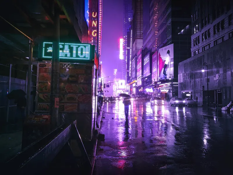 New York City street scene